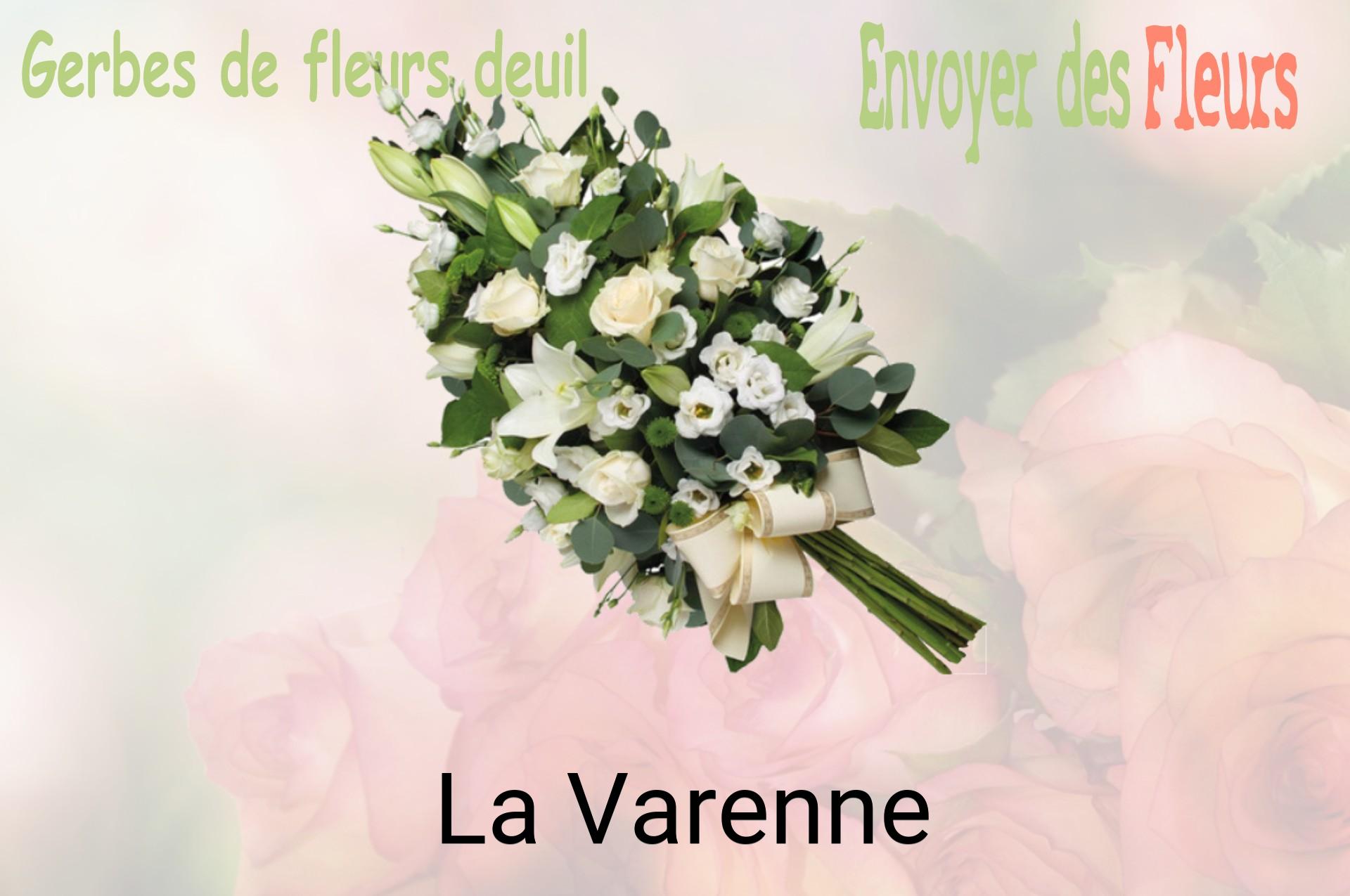 Gerbe de fleurs de deuil livrée à La Varenne
